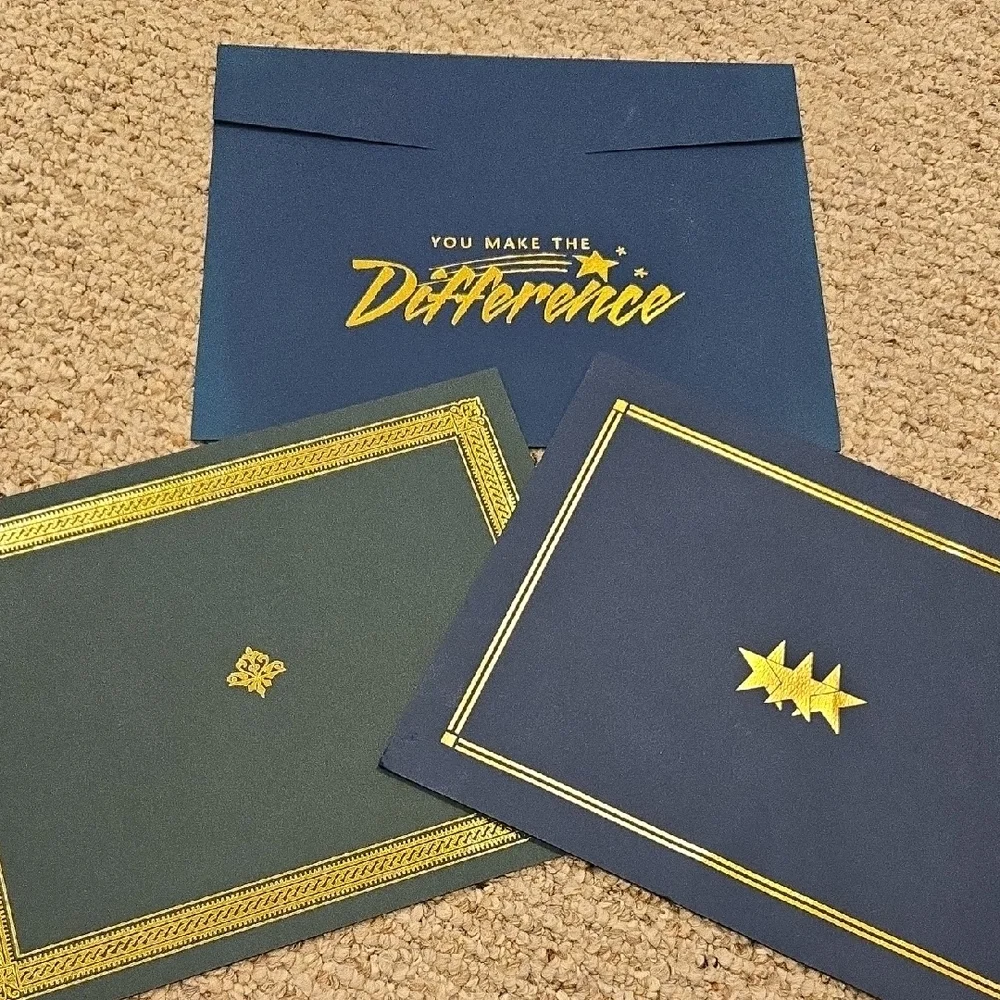 Certificate Folders - Set of 6